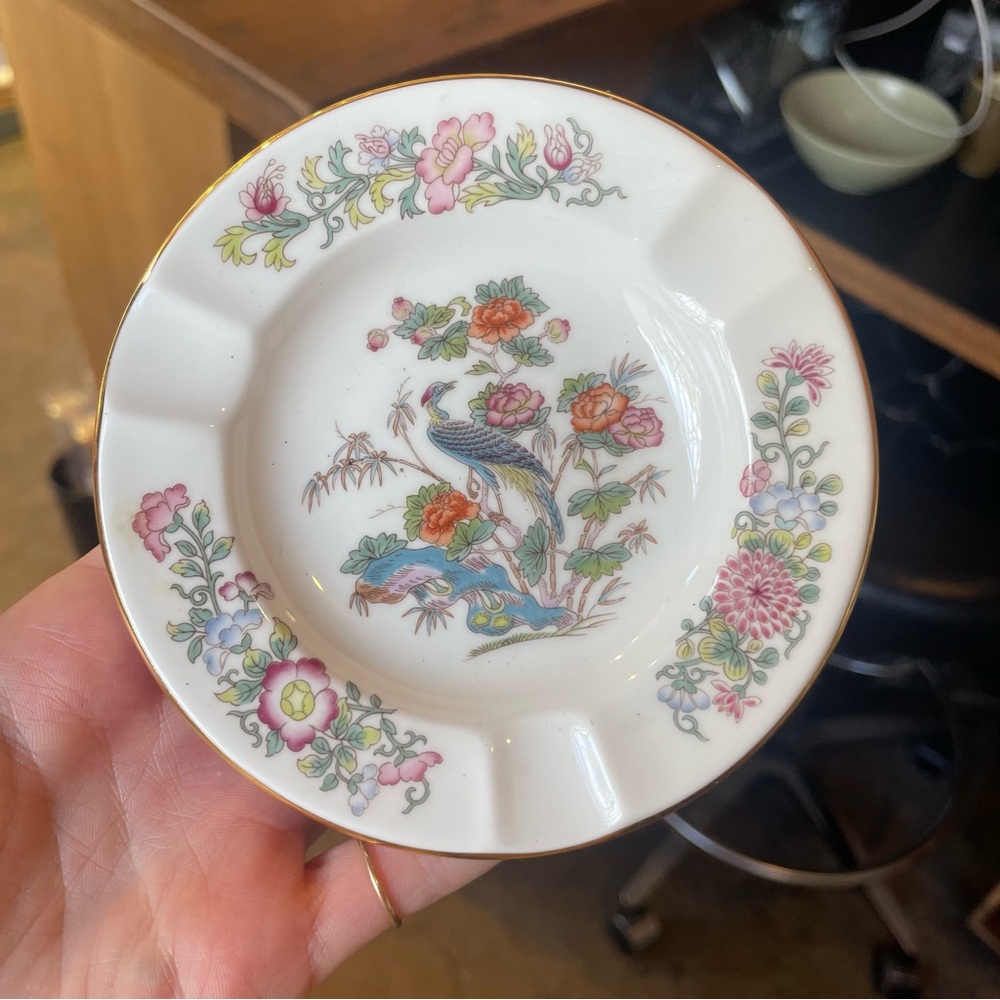 Wedgwood Multicolor Floral and Bird Plate